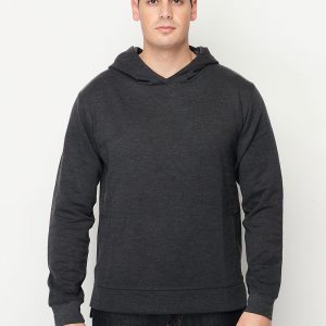 KNITTED MEN’S JERSEY HOODIE W/ZIPPER